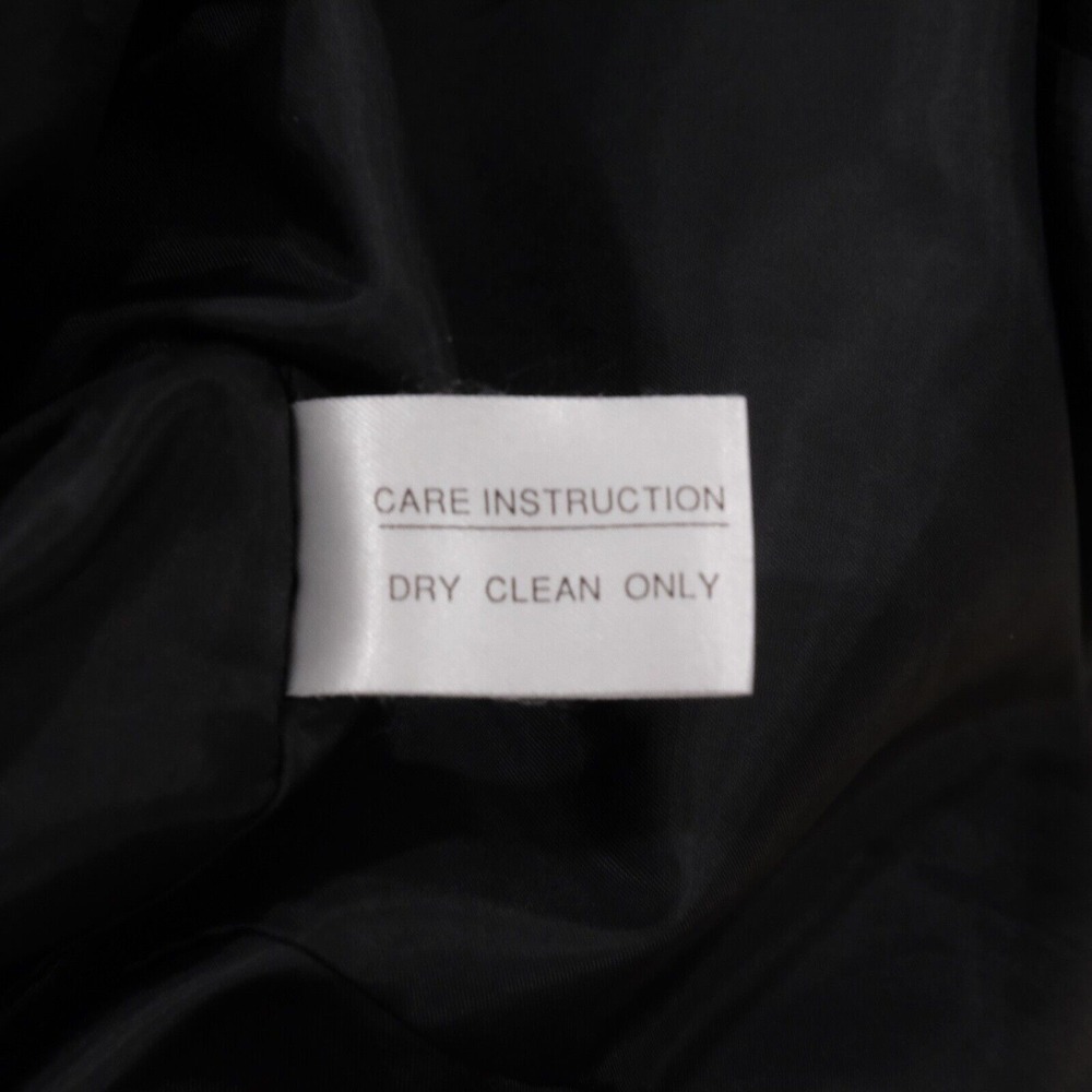 Gallery Womens Long Sleeve Button Black Trench Coat Jacket Size 10P Polyester - Picture 7 of 11